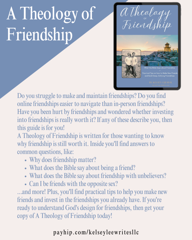 A Theology of Friendship 